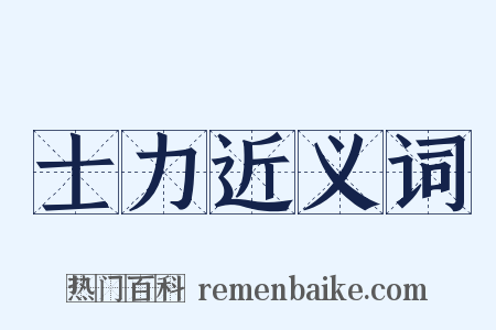 士力近义词是什么意思的图片